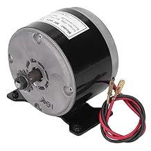 Brushed Permanent Magnet Electric Motor, 12V 250W 2750RPM MY1025 Aluminum High Power Permanent Magnet DC Electric Motor for E Scooter Drive Speed Control