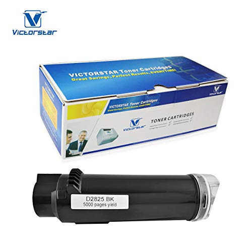 VICTORSTAR Cartucho de tóner Compatible S2825 / H625 / H825 Negro de Alto Rendimiento 5000 páginas para impresoras DELL Laserjet H625cdw H825cdw S2825cdn