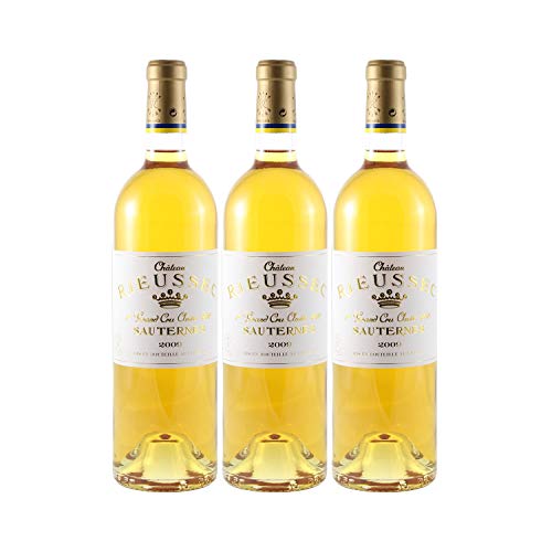 Château Rieussec Blanc 2009 - Appellation AOC Sauternes - Vin Doux Blanc de Bordeaux - Lot de 3x75cl - Cépages Sémillon, Sauvignon Blanc - 18,5/20 Jancis Robinson Cover