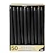 Produktbild PAPSTAR 50 Leuchterkerzen Ø 2,2 cm · 25 cm schwarz, Sie erhalten 50 Stück
