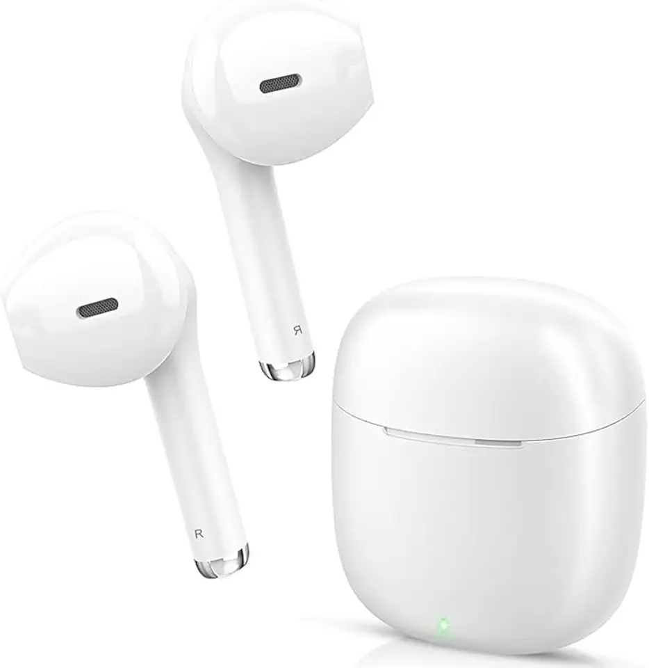 Fone De Ouvido Sem Fio Bluetooth 5.4 Compatível com Todos Celulares Com Microfone Redução de Ruído Wireless Academia Corrida Musicas Graves Potentes Controle Touch Premium