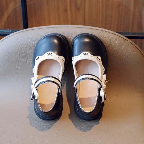 Girls Flats Mary Jane Flower Girl Dress Shoes School Wedding Party Leather Bowknot Shoes for Kids Soft Sole Sandals4