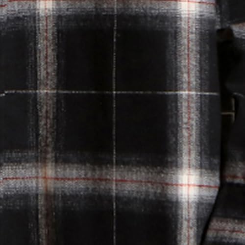 Mens & Boys Plaid Shirt Jacket Long Sleeve Button Down Flannel Shirts Casual Lightweight Jacket Fall Coat Outwear3