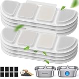 Pawtners 8 Packs Replacement Filters for WF008A Cat Water Fountain, Multiple Filtration Material, Replacement Filter for Pet Cats Dogs Water Fountains