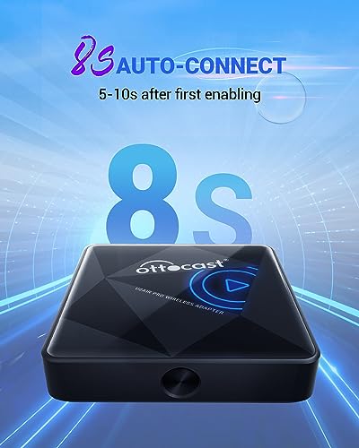 Adaptador CarPlay sem fio U2Air Pro para iPhone - versão 2024 com fio para dongle CarPlay sem fio -
