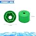 Ywdiml 20PCS Car Wheel Lug Nut Covers, OEM#1K0 601 173 17mm Vehicle Tire Nut Caps with Removal Tool, Automotive Tyre Bolt Covers Replacement, Compatible with Jetta Beetle Passat GTI (Green)