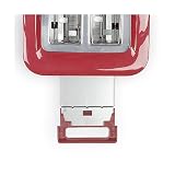 Livoo 2-szczelinowy toster, DOD162RC, 750 W, regulowany termostat, 7-stopniowy, czerwony