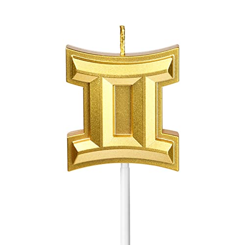 AOMIG Velas Cumpleaños Originales, Velas Cumpleaños Divertidas de Gemini, Velas de Pastel Cumpleaños, Velas Doradas para Cumpleaños, Aniversario, Fiesta Temática, Doce Constelaciones para Elegir