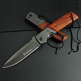 Ein tolles Messer - das Holz macht diese vergleichsweise große Messer sehr elegant. Alles ist Top verarbeitet, nichts wackelt oder knarzt. Die Klinge ist sehr scharf und es lässt sich gut öffnen und schließen.