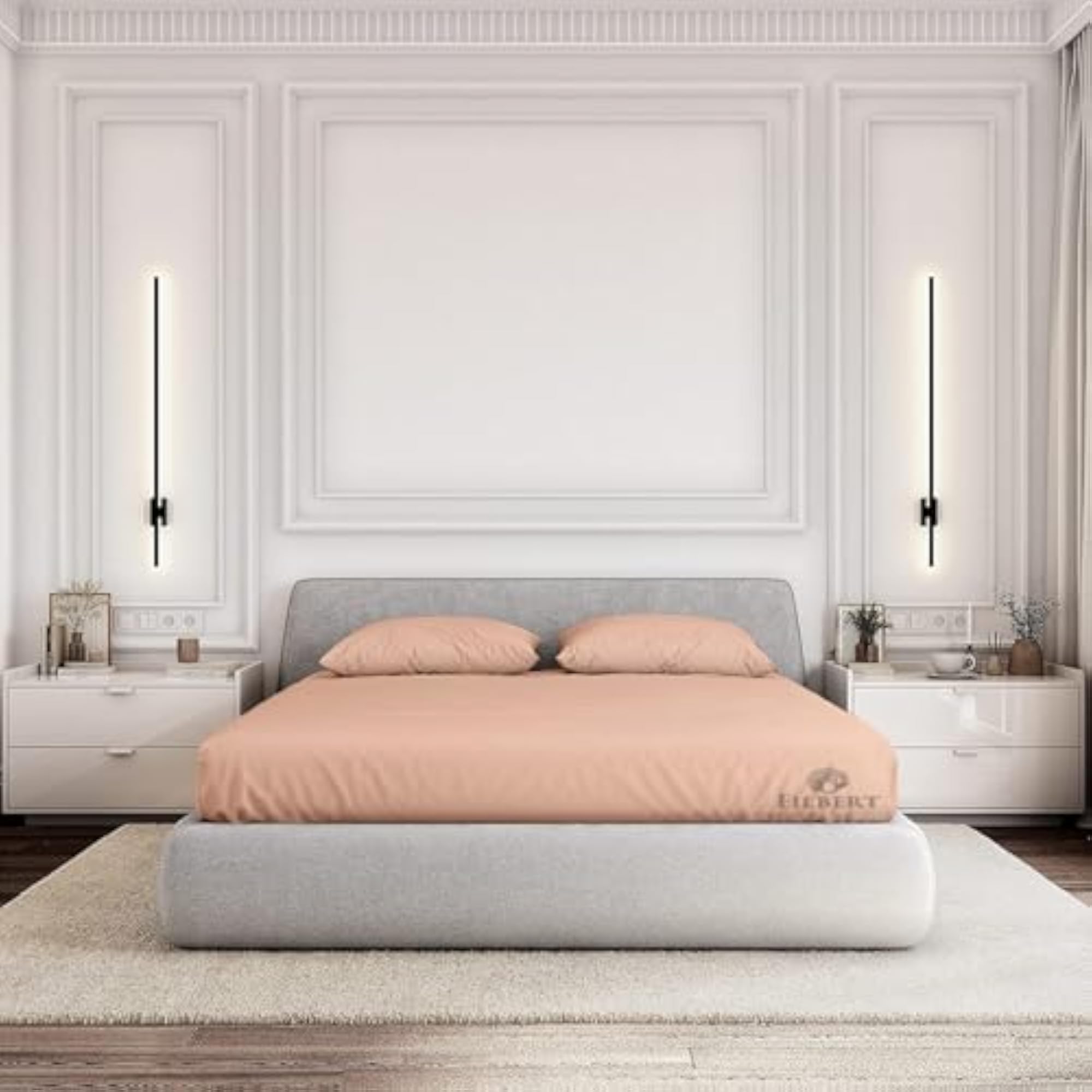 All Around Elastic Fitted Bedsheet Full Size, Machine Washable
