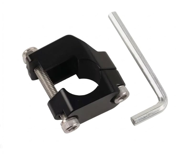 Kit Riparazione Braccialetto Pompa Frizione/Freno – Collare a Morsetto in Alluminio CNC – Compatibile con KTM, Husqvarna, Beta, Sherco – Include Viti e Chiave Brugola (Nero)