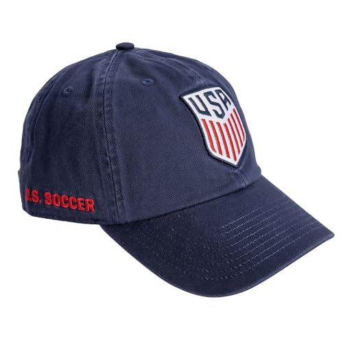 Desert Cactus US Soccer Baseball Hat USMNT United States Mens National Team Brimmed Embroidered Cap Adjustable Cloth Strap (Blue)