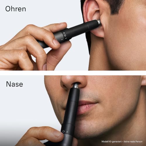 Braun Ohren Und Nasenhaartrimmer, Trimmer mit Doppelklingen, EN21, Grau – Ansicht 5