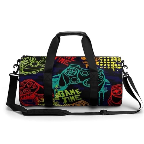 Sac de voyage manette de jeu duffel bag gym et randonnée 45cm