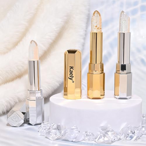 Image of evpct 2Pcs Magic Color Changing Lipstick Long Lasting Waterproof, 02&03