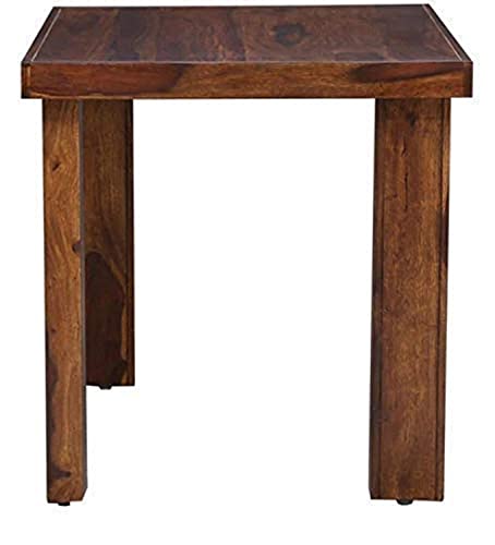 Image of Furniture Sheesham Wood 2 Seater Dining Table Set | Wooden Two Seater Dinning Table with Cushioned Chairs for Living Room Home Kitchen & Restaurants (Brown) | 1 Year Warranty
