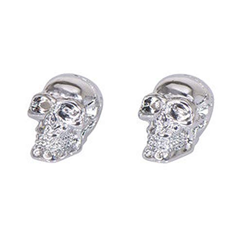 HELL'S DESIGN 2 Tapones Válvula Skull Cromo