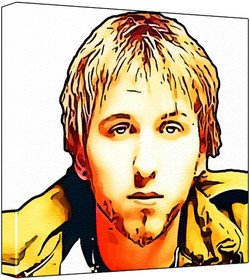 Three Days Grace - Pop Art Print (Multicolour; White Background) 30 x 30 x 2.5 cm Medium Square Deep Box Canvas