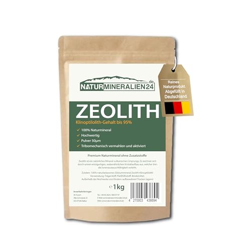 Zeolith Pulver 1000g Klinoptilolith 95% Premium-Qualität Aktiviert Naturmineral Vulkanmineral
