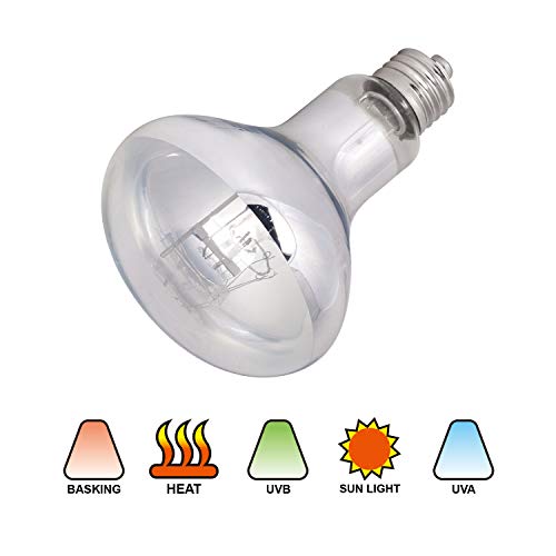 WACOOL UVA UVB Reptile Light 100W Self-ballasted Vapor Bulb Full Spectrum Sun Light