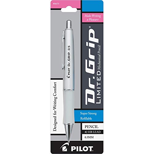 Pilot dr. Grip limited mechanical pencil, 0. 5mm, metallic platinum...