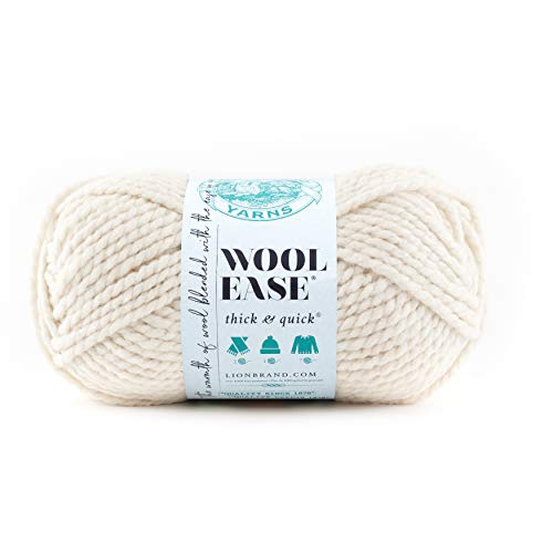 Lion  640-099 Wool-Ease Thick & Quick Yarn , 97 Meters, Fisherman