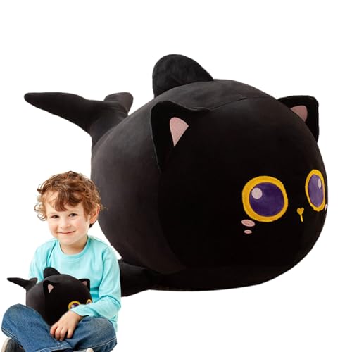 Opilroyn Gato Tiburón de Peluche,Peluches Gato Tiburón | Animal de Peluche de Tiburón con Cara de Gato,Estrés Cómodo abrazando Juguete de abrazos de liberación de dibujos animados para Navidad