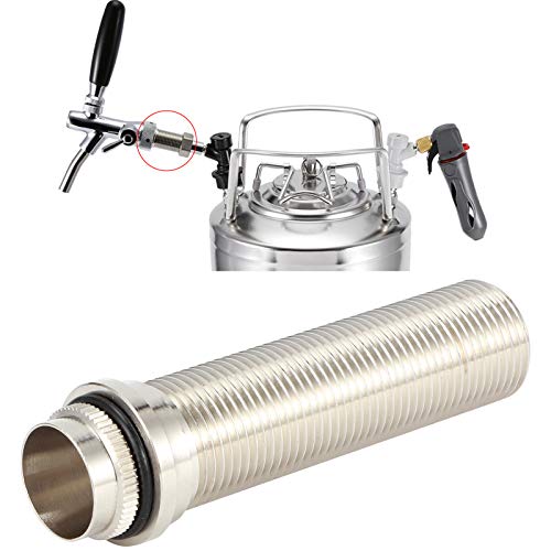 Sumoo Bierzapfhahn, Bierzapfhahn Langschaft 98,5 mm G5/8 Zoll Gewinde verstellbare Bierzapfhahn-Heimbraugeräte geeignet für die meisten Biere und für Cola-Fässer – Bild 8