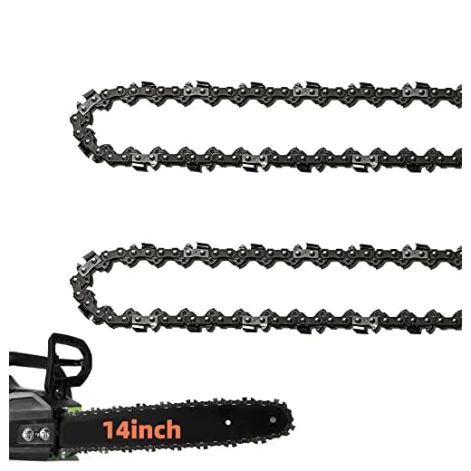 2 Pack 14 Inch Chainsaw Chain 52 Drive Links, .050" Gauge, 3/8" LP pitch, 14-Inch Replacement Chainsaw Chains Fits Craftsman, Echo, Poulan, Ryobi, Worx and More
