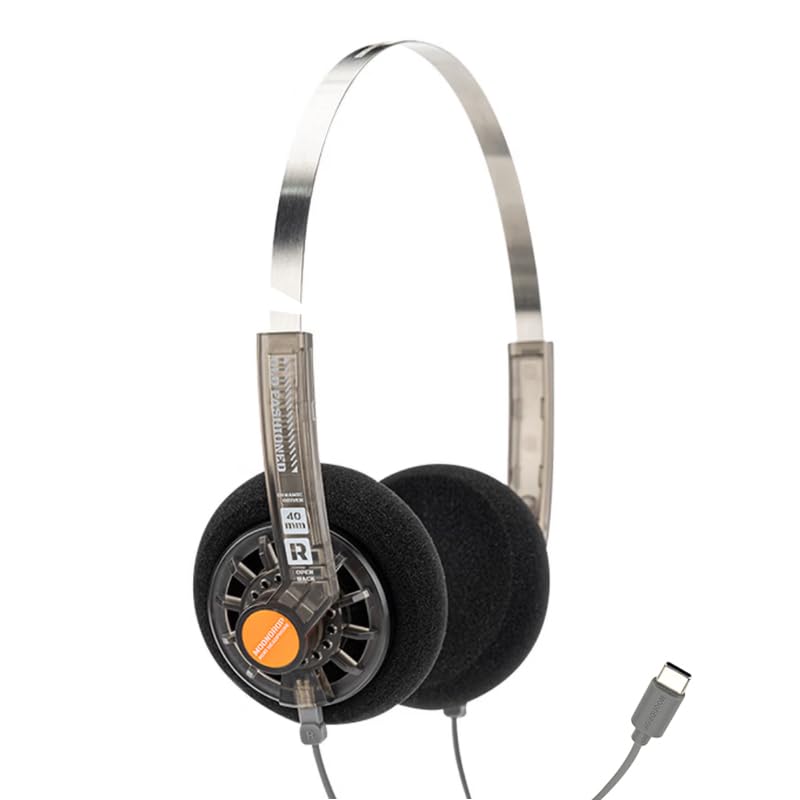 Image of Moondrop Old Fashioned 40mm On-Ear Headphone with 0.78mm 2pin Open-Back Headphone (USB-C Jack)