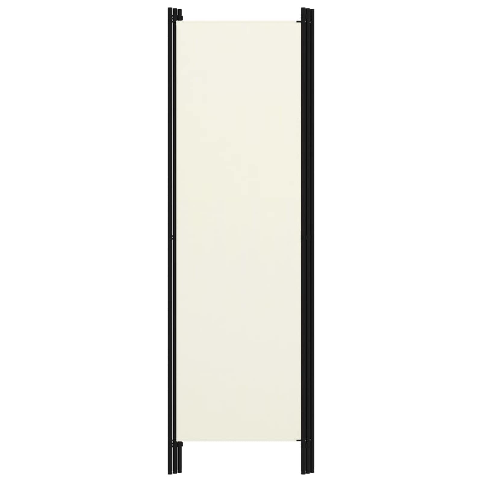 Homgoday Paravent à 3 panneaux Paravent pour extérieur, paravent intérieur, panneaux de séparation, séparation, cloison intérieure, paravent blanc, crème 150 x 180 cm A Decor Meubles