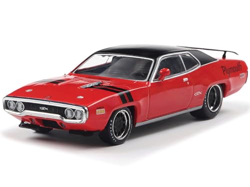 Modelo a escala 1/43 1971 GTX Rally Rojo con techo negro miniatura 2