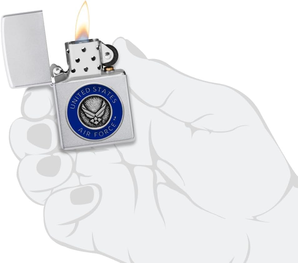 Encendedor Zippo Satin Chrome Vintage personalizado miniatura 6