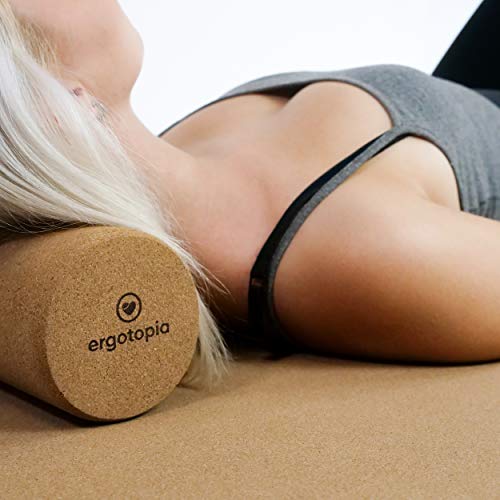 Ergotopia Fasciarol van Ecologisch en Duurzame Kurk - Massagerol van Natuurlijk Materiaal - Kurkrol voor Massage - Fitnessrol voor fasciatraining - Kurkrol voor Spieren