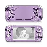 ZOOMHITSKINS Switch Lite Skin Decal Stickers, Lilac Bloomer Petals Delicate Violet Bud Oasis Spring...