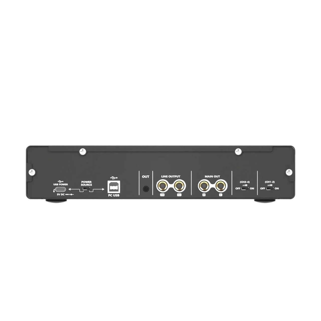 Convertitore AD della scheda audio dell'interfaccia audio con monitoraggio della registrazione dal vivo della chitarra elettrica(Noir)