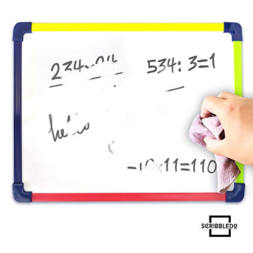 Scribbledo Colored Frame Magnetic Dry Erase White Board 9\" X 12\" Whiteboard (Does Not Connect to Fridge) - Thumbnail 3