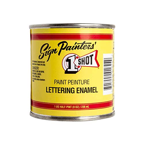 1 Shot Lettering Sublime Green Pinstriping Lettering Enamel Paint, Half Pint