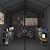 UDPATIO Resin Storage Shed 7.5x10 FT, Outdoor Garden Plastic Shed,Dark Grey
