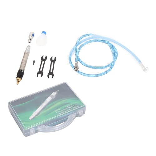 Pluma de grabado neumática, herramienta de esmerilado por microlápiz de aire, grabador rotativo de velocidad ajustable de 70000 rpm con entrada de 1/4 de pulgada para pulido de