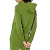 Amazon-Essentials-Womens-Classic-Fit-Long-Sleeve-Open-V-Neck-Hooded-Sweatshirt Amazon Essentials Women's Classic-Fit Long-Sleeve Open V-Neck Hooded Sweatshirt, Green, Medium