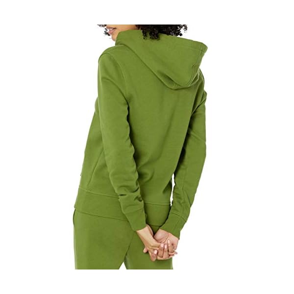 Amazon-Essentials-Womens-Classic-Fit-Long-Sleeve-Open-V-Neck-Hooded-Sweatshirt Amazon Essentials Women's Classic-Fit Long-Sleeve Open V-Neck Hooded Sweatshirt, Green, Medium