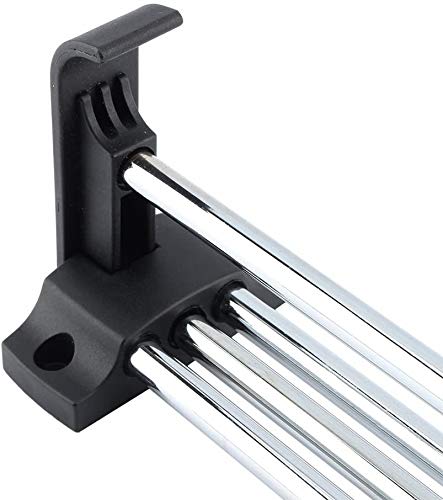 Adjustable Closet Rod, Pull Out Closet Garment Valet Rod Heavy Duty Tension Retractable Wardrobe Closet Hanger Towel Rail/Extending Rail/Storage Organiser Polished Chorme, 11.8-Inch To 21.7-Inch #TOP3