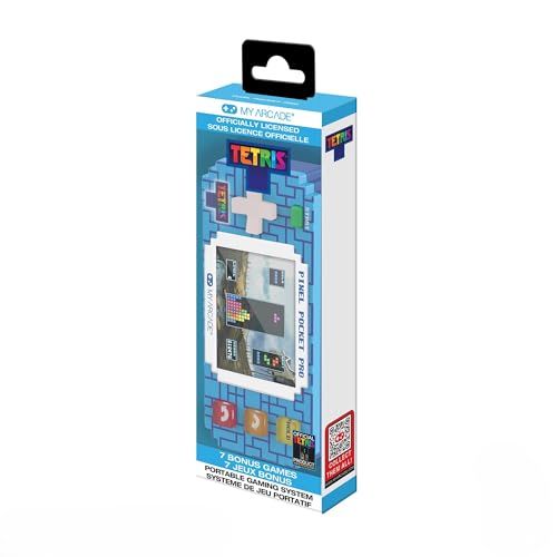 Image of My Arcade Tetris Pixel Pocket Pro: Officially Licensed Tetris Video Game, Portable Keychain Arcade