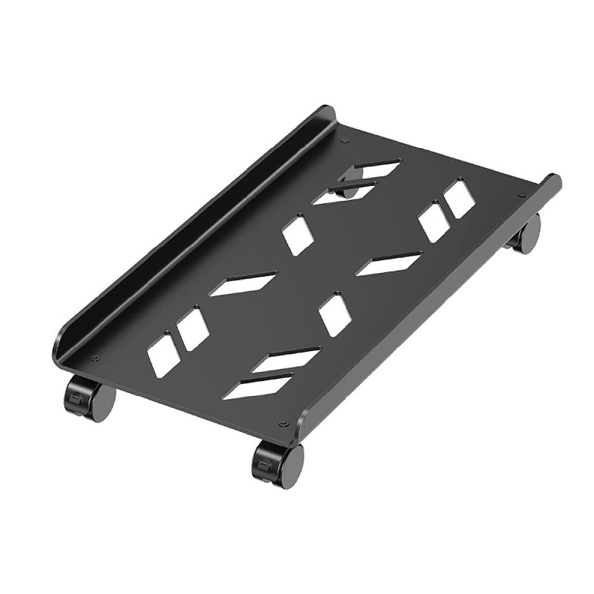 Soporte para torre de computadora de metal negro Zerodeko base CPU estable bajo mesa oficina