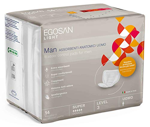 Santex Egosan light Inkontinenz-Einlagen bei Blasenschwäche Vorratspack MEN Level 3 12x 14 Stück (168 Einlagen) Cover