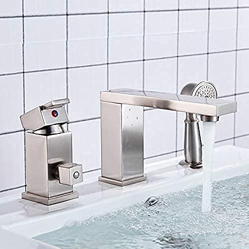 Robinet de cuisine double fonction avec jet spray et mousseur or