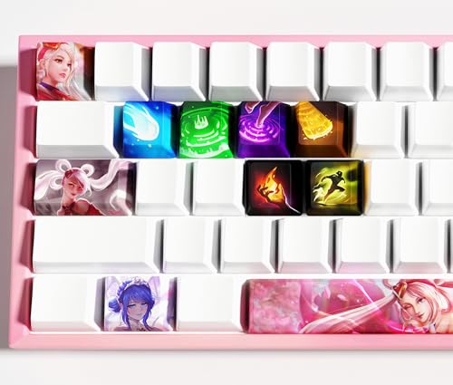 Teclas de Sona para League of Legends, juego de 12 teclas perfil OEM para teclados mecánicos MX