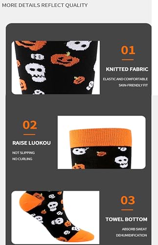 Image of Women's Knee High Compression Socks for Running Work Support Nurses Pregnancy Travel,Colorful Over The Calf Socks,#W402