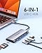 LENTION USB C Hub with 4K HDMI, 3 USB 3.0, SD/Micro SD 3.0 Card Reader, Compatible 2023-2016 MacBook Pro, New Mac Air/Surface, Chromebook, iPhone15 or More, Stable Driver Adapter (C34, Space Gray)